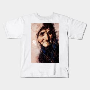 Old lady portrait Kids T-Shirt